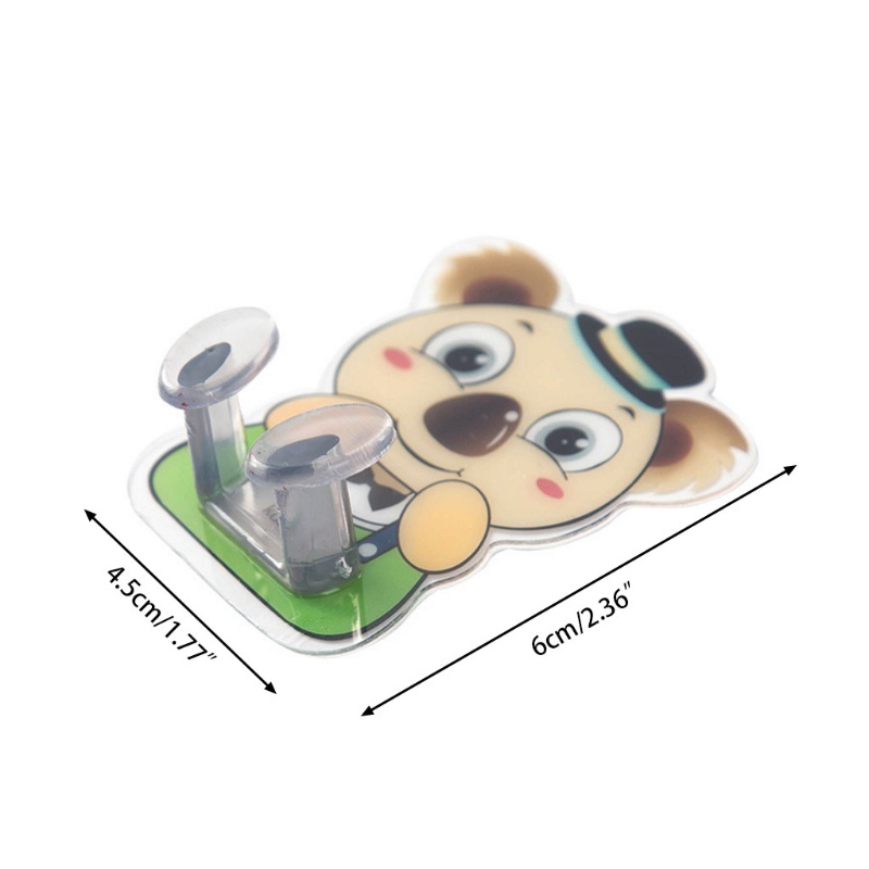 Móc Treo Phích Cắm Dán Tường Đa Năng Hình Hoạt Hình