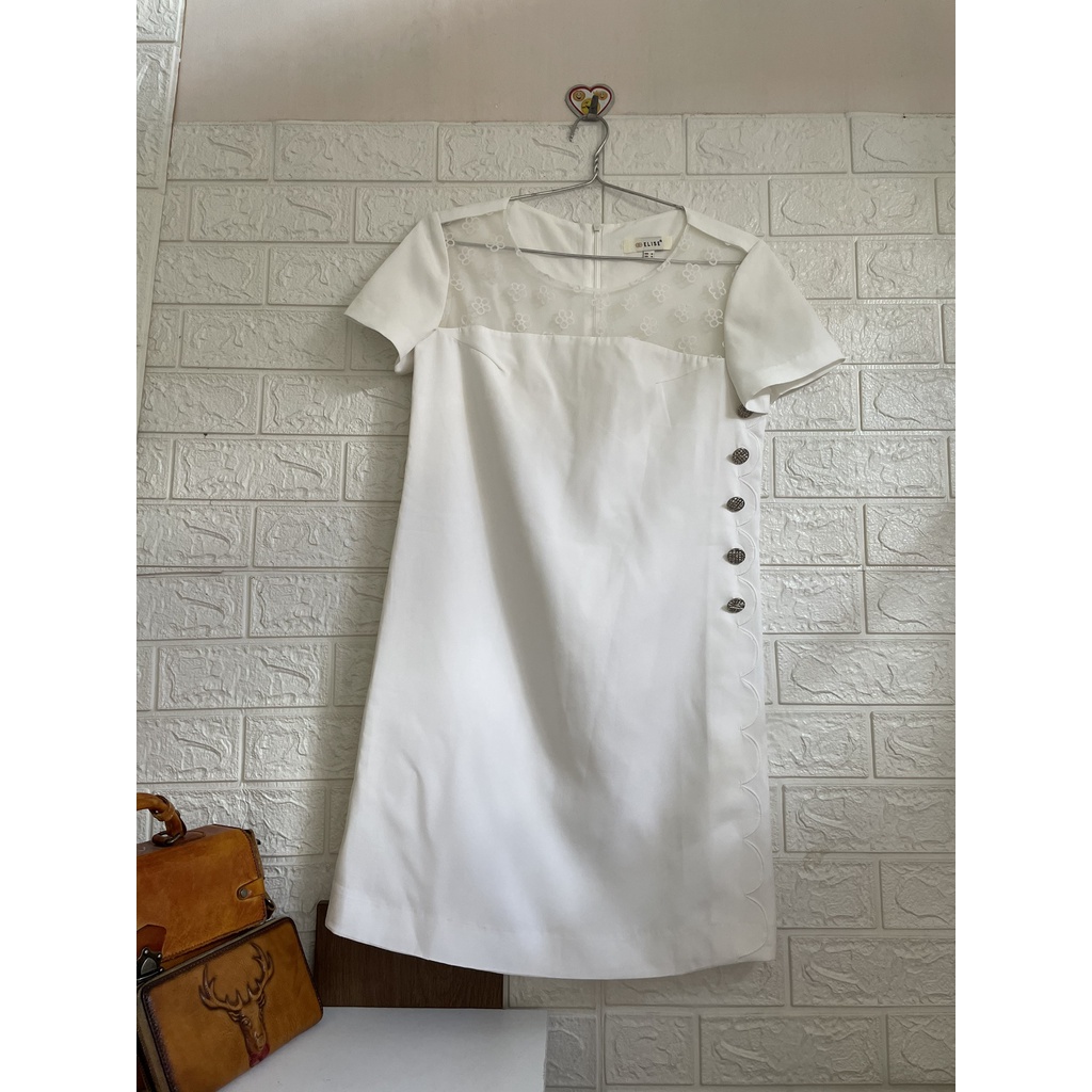 Đầm suông Elise phối lưới