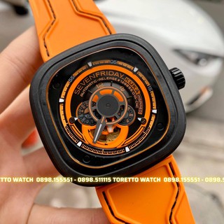 Đồng Hồ Nam [Sevefriday - P3/07 KUKA] - Automatic - Hộp Gỗ, Sách, Thẻ Bảo Hành, Khăn, Dây Cao Su Cao Cấp Tặng Kèm