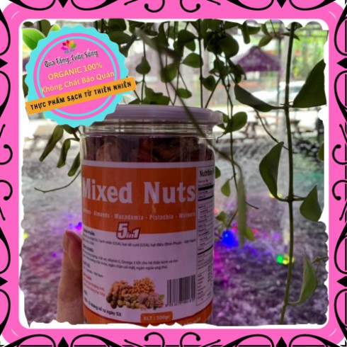 [Mới ra lò] Hạt Mix Nuts 5 loại Hạt Macca – Hạnh nhân – Hạt Dẻ cười – Hạt Điều – Hạt Óc chó GIÀU CHẤT XƠ, TỐT CHO TIM | BigBuy360 - bigbuy360.vn
