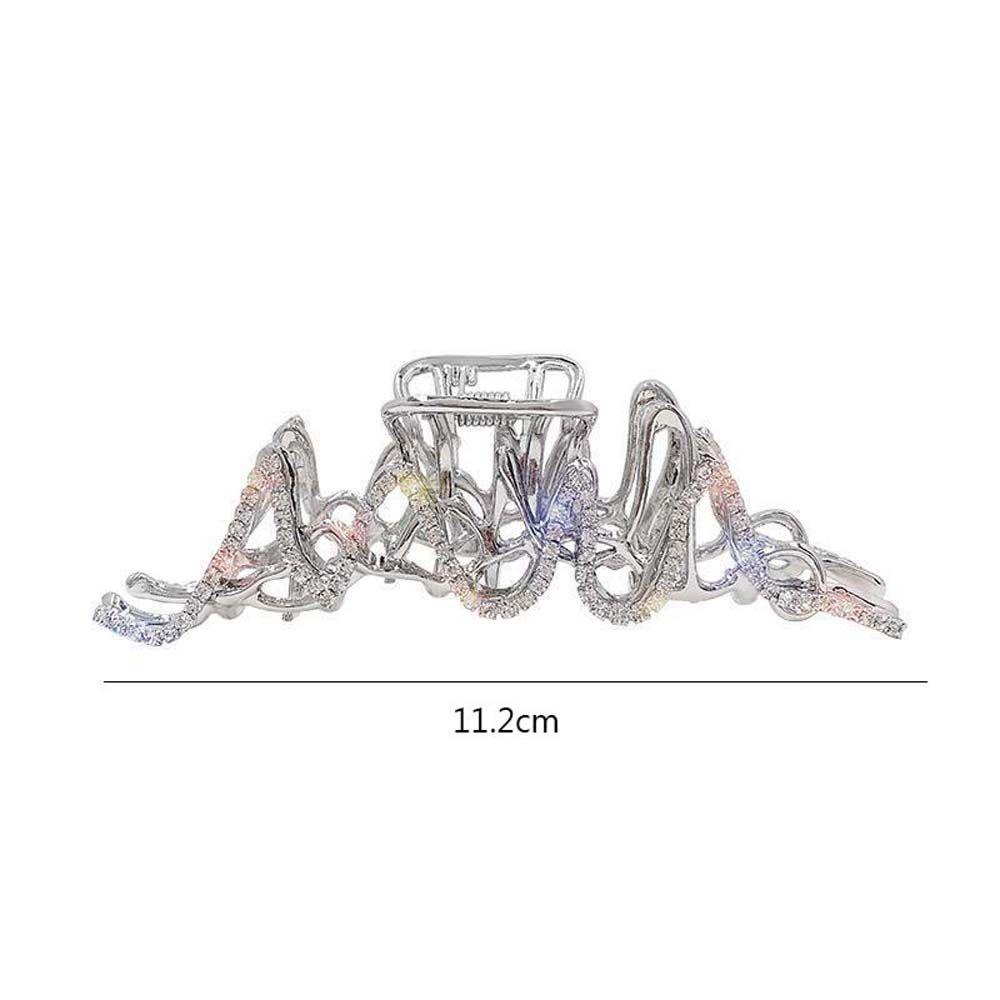 NICKOLAS Kẹp Tóc Hình Cá Mập Đính Đá Phong Cách Hàn Quốc