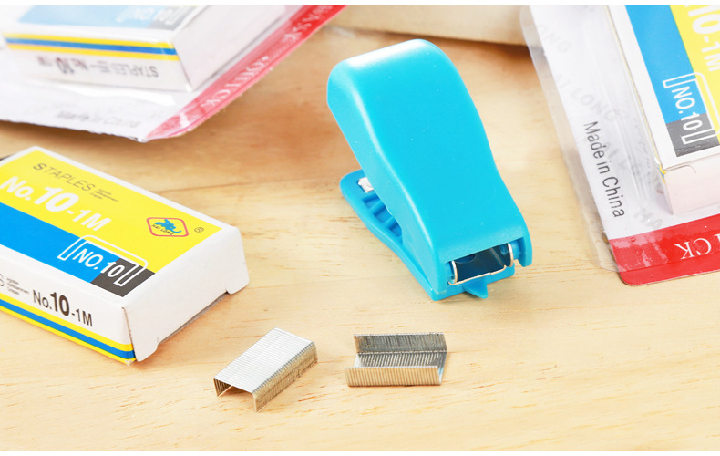 Bộ Dập Ghim Mini 10 Cái Cho Học Sinh