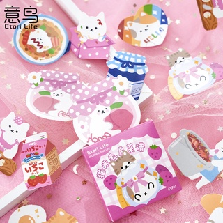 Set 45 Sticker Trang Trí Sổ Dễ Thương.