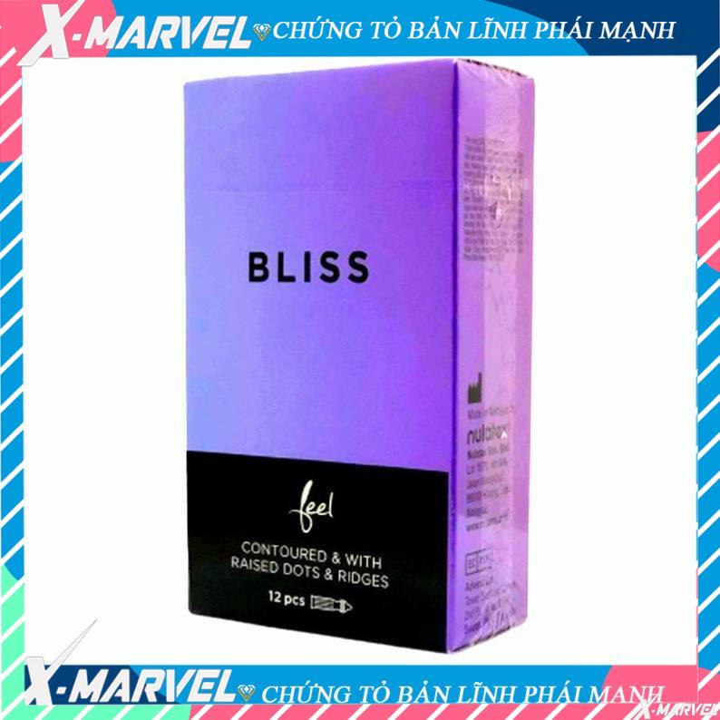 Bao Cao Su FEEL BLISS GÂN GAI - KÉO DÀI THỜI GIAN -  nhiều gel bôi trơn combo bcs durex/sagami/ok/olo/invisible/feel