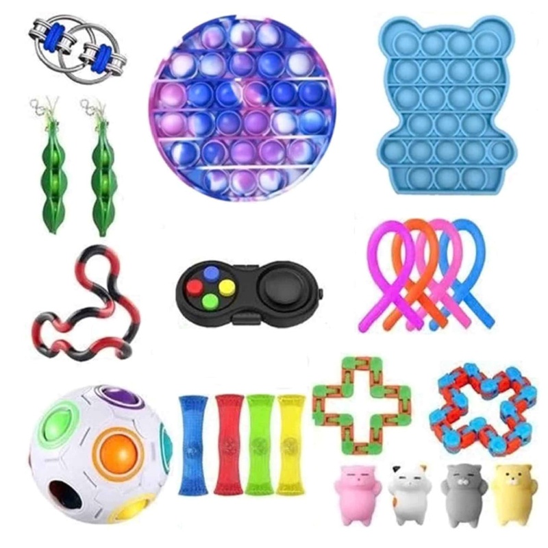 1 Set Đồ Chơi Fidget Spinner HìNh ĐậU Mini Vui NhộN Cho Bé