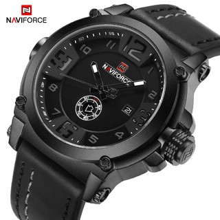 Đồng hồ đeo tay chống nước bằng da thể thao nam NAVIFORCE NF9099 (có hộp gốc) Jam tangan