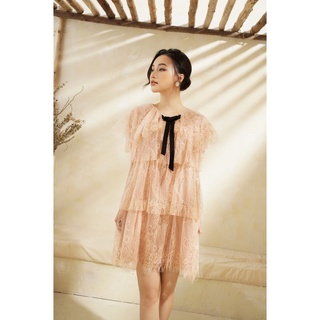 Liin- Váy Ren Cao Cấp Sweet Lace Dress Thiết Kế Xòe Tầng Nữ Tính, Tôn Da V00892