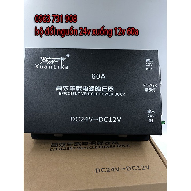 Bộ đổi nguồn 24V xuống 12V-60A loại tốt