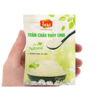 Trân châu thủy tinh 3Q - Yoki - gói 30g (trân châu giòn)
