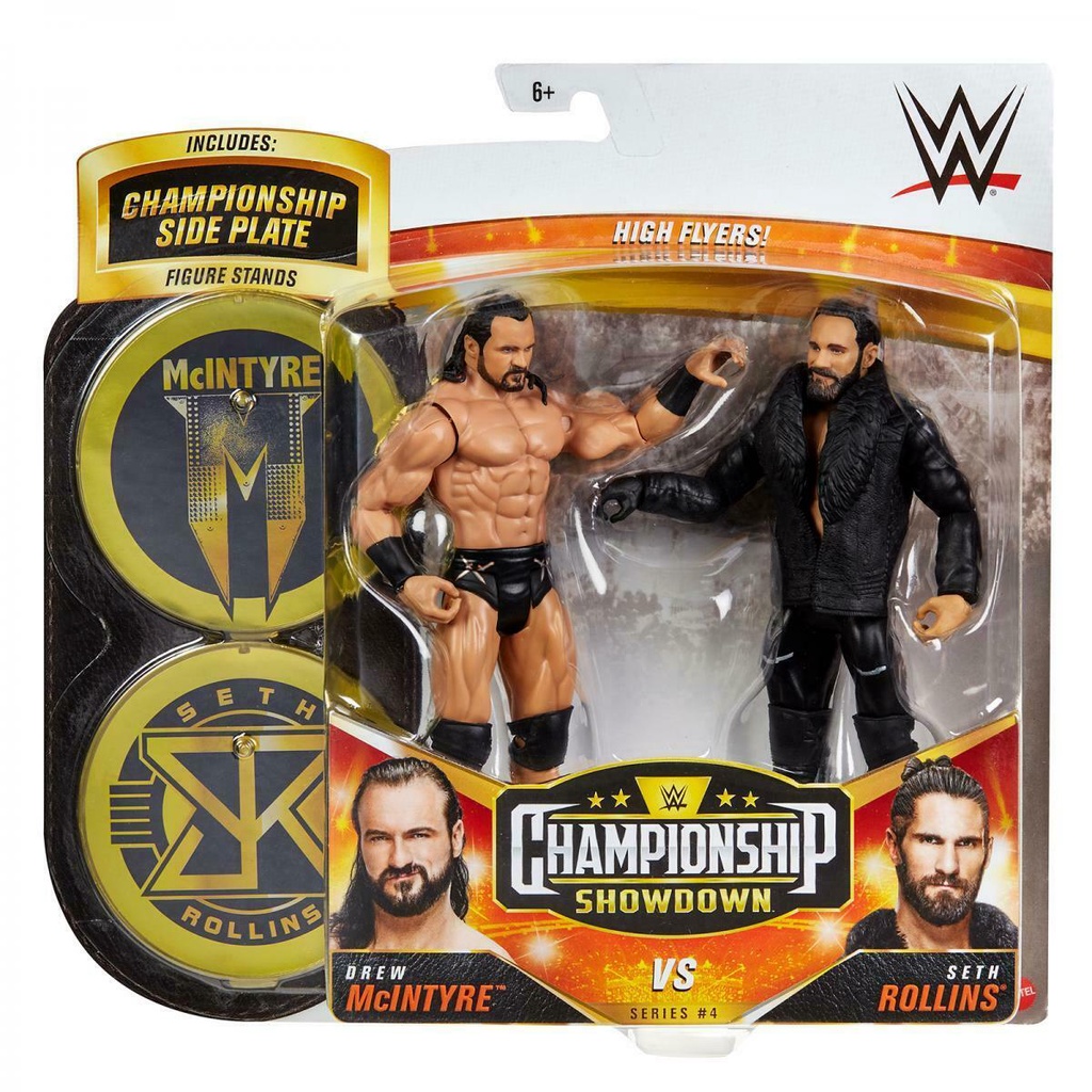 Mô Hình WWE Drew Mcintyre & Seth Rollin - Battle Pack Championship Showdown Series 4