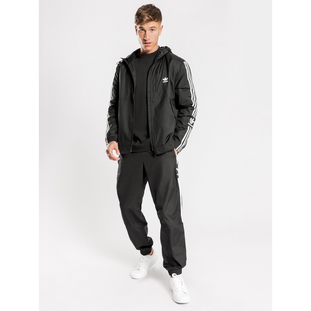 [ HÀNG XUẤT DƯ XỊN ] Bộ Gió Thể Thao Adidas Lock Up Wind Breaker in Black - FM3815 | ẢNH THẬT | HÀNG CÓ SẴN