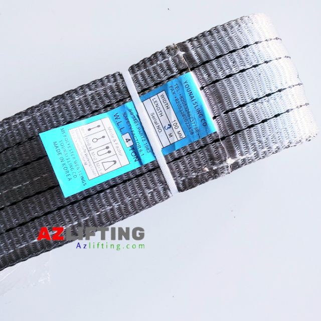 Dây cáp vải cẩu hàng 4 tấn 3 mét Hàn quốc