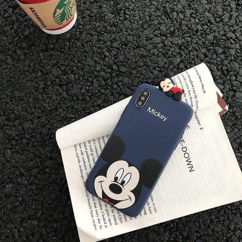 Ốp Điện Thoại Tpu Mềm Hình Chuột Mickey Minnie 3d Cho Iphone 11 Pro Max Xr Xs Max Se2 I6 7 8plus