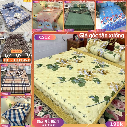 Bộ Chăn Ga Đẹp Với Nhiều Mẫu Mã Chất Liệu Cotton Poly
