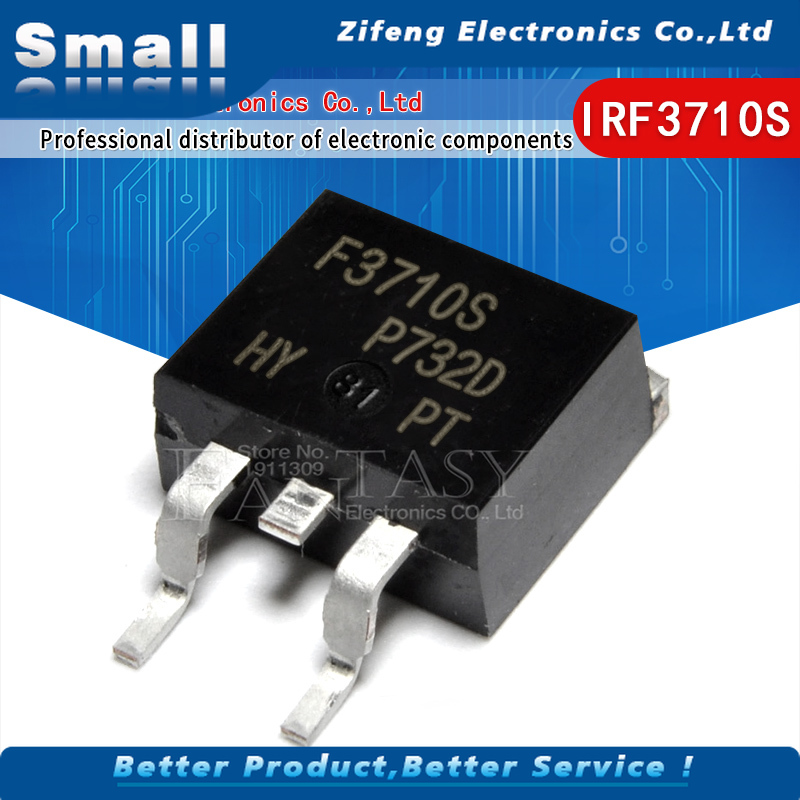 Set 10 Linh Kiện Điện Tử Irf3710S To-263 F3710S 3710s To263 Irf3710 Mosfet N-Ch 100v 57a D2Pak Irf3710Strpbf