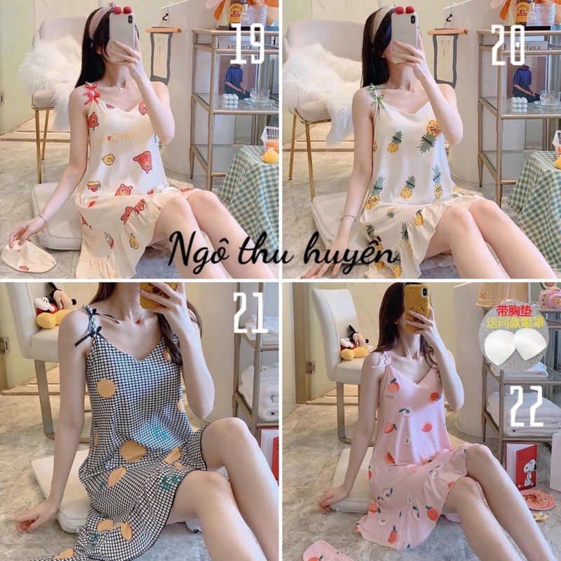 [ Order ] Váy ngù 2 dây kèm bịt mắt | BigBuy360 - bigbuy360.vn