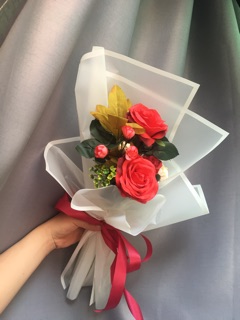 Bó Hoa Lụa Nhỏ Nhiều Màu