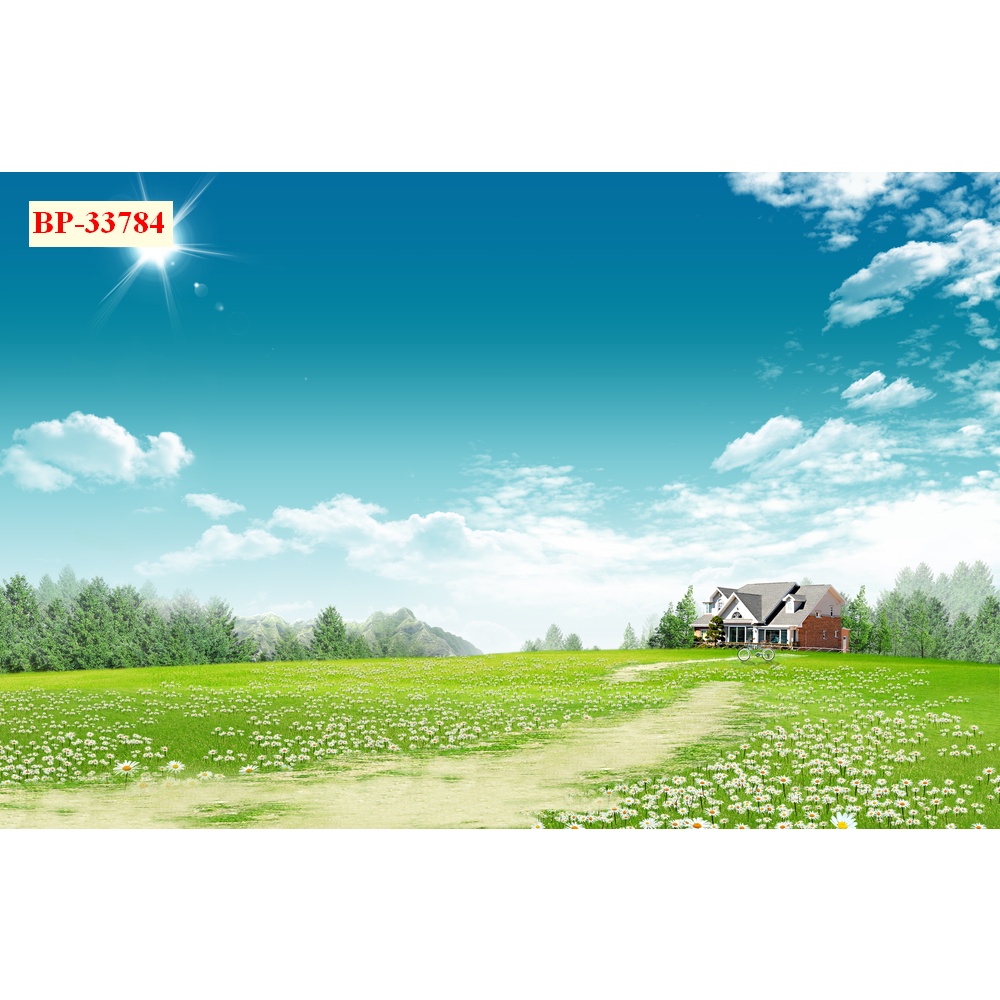 Tranh phong cảnh thiên nhiên tươi đẹp, tươi mát, trong lành, tạo cảm giác tươi mát