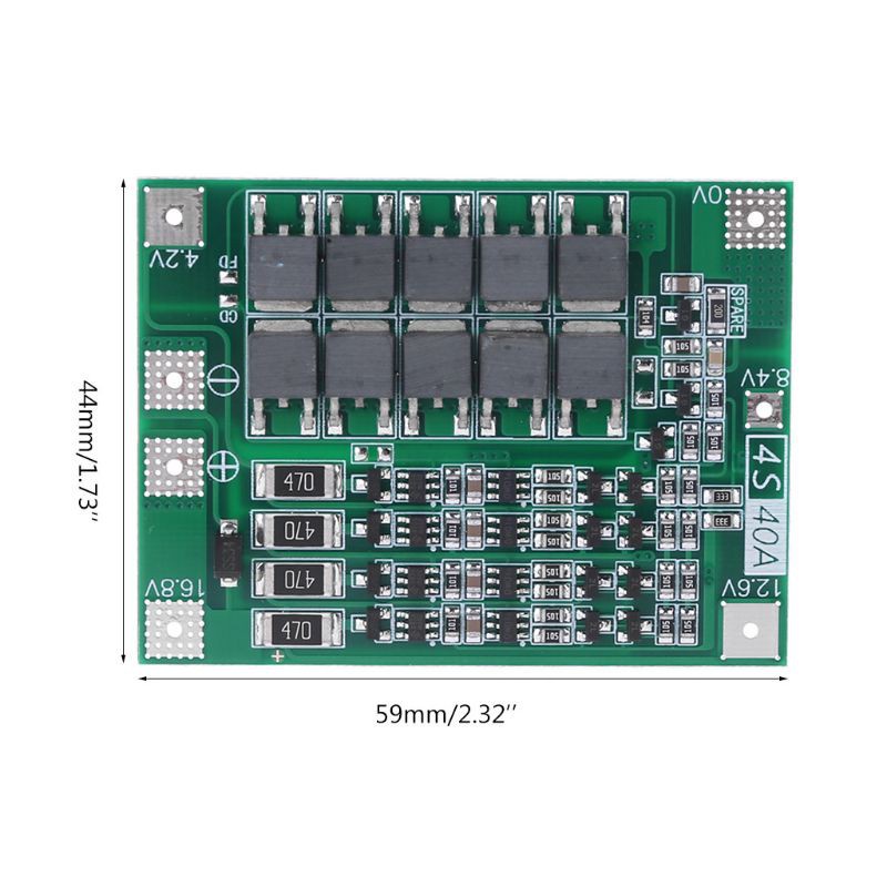 pur/ Balance 4S 40A Li-ion Lithium Battery 18650 Charger PCB BMS Protection Board Balanced Charge For Drill Motor 14.8V 16.8V Lipo Cell Module