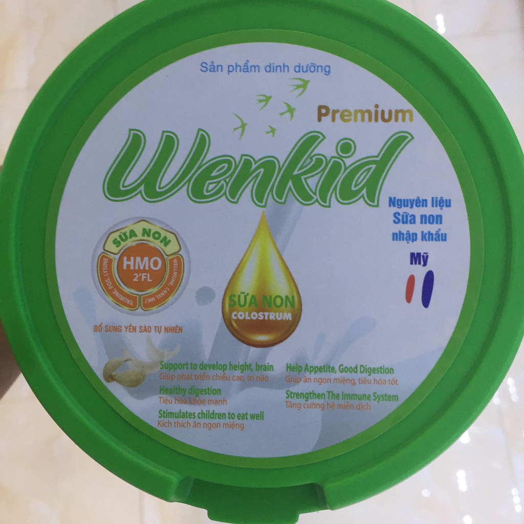 Hộp Sữa bột WENKID Hộp Thiếc 900g - Bổ Sung Dinh Dưỡng, Tăng Chiều Cao, Cân Nặng Cho Bé