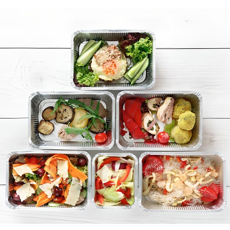 10 Khay Nhôm đựng thức ăn