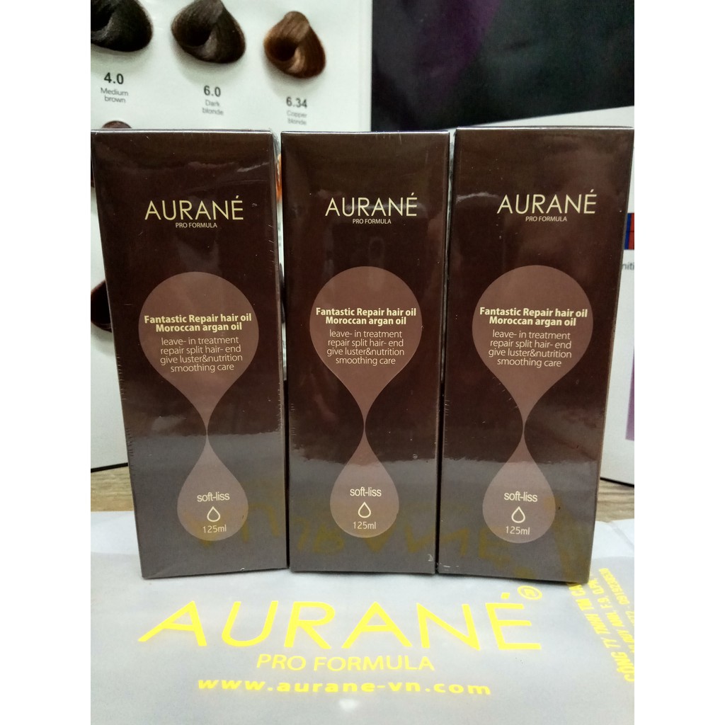 Tinh dầu dưỡng tóc AURANE Softliss Fantastic Repair hair oil 125ml