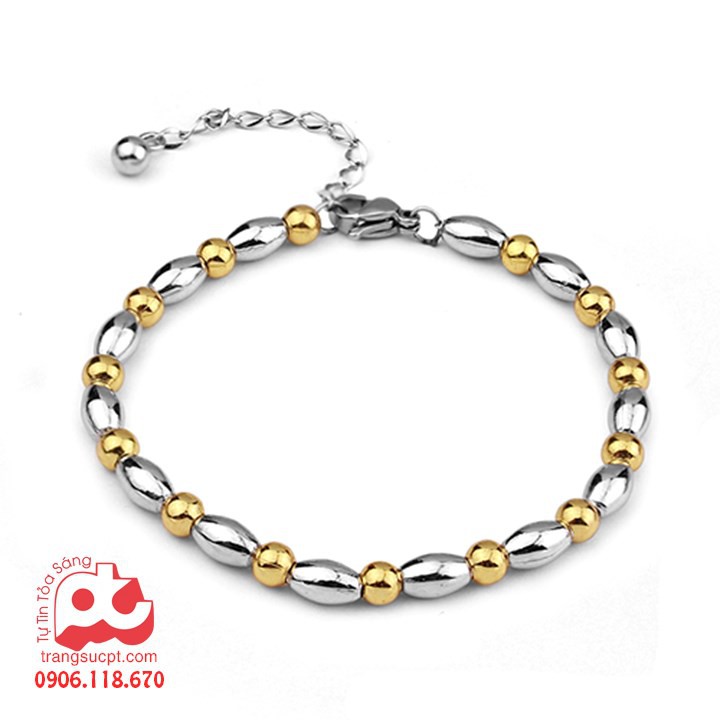 Lắc tay nữ cao cấp inox không đen giá rẻ HCM - PT_1_LTN119