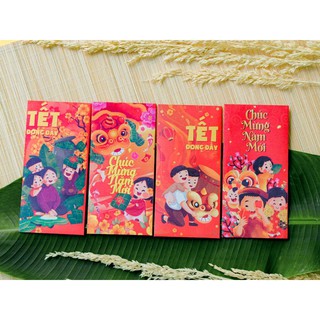 [Set 6 cái] Bao lì xì truyền thống