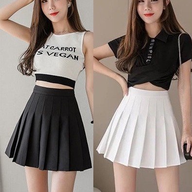 Chân váy tennis xếp ly dáng ngắn xòe thời trang nữ trẻ trung năng động
