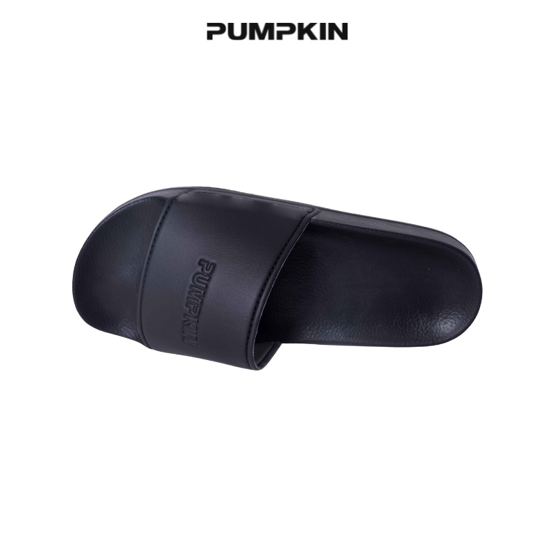 Dép quai ngang pumpkin in chìm logo cho nam và nữ chất liệu cao su phong cách Local Brand - in chìm