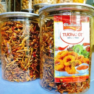 Cá cơm rim tỏi ớt thơm giòn siêu ngon hũ 250gr