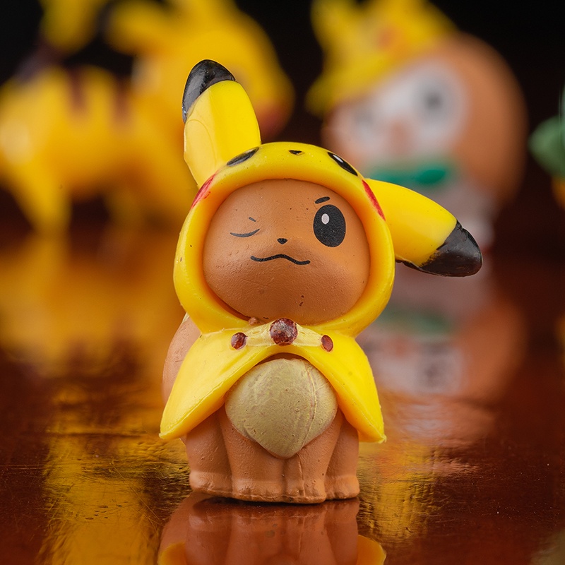 Bộ 8 mô hình pokemon xinh xắn dùng để trang trí
