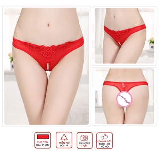Quần Lót Nữ Lọt Khe xẻ dáy Ren Sexy cao cấp tạo đường cong quyến rũ c19