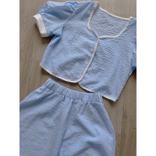 Set caro xanh đũi xốp