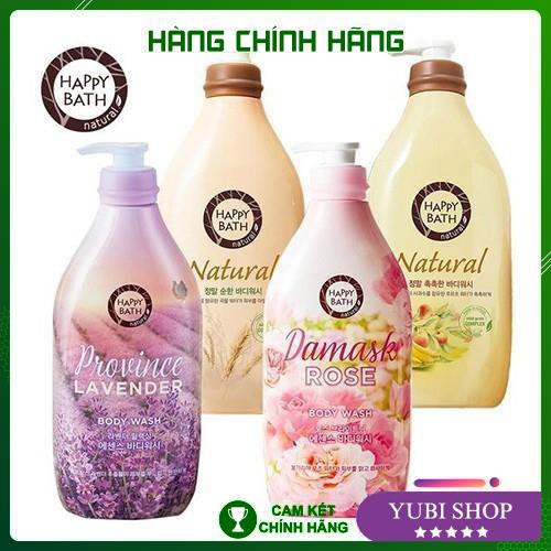 [HÀNG AUTH] SỮA TẮM HAPPY BATH HÀN QUỐC - SỮA TẮM HAPPY BATH NATURAL REAL MILD 900ML - HH