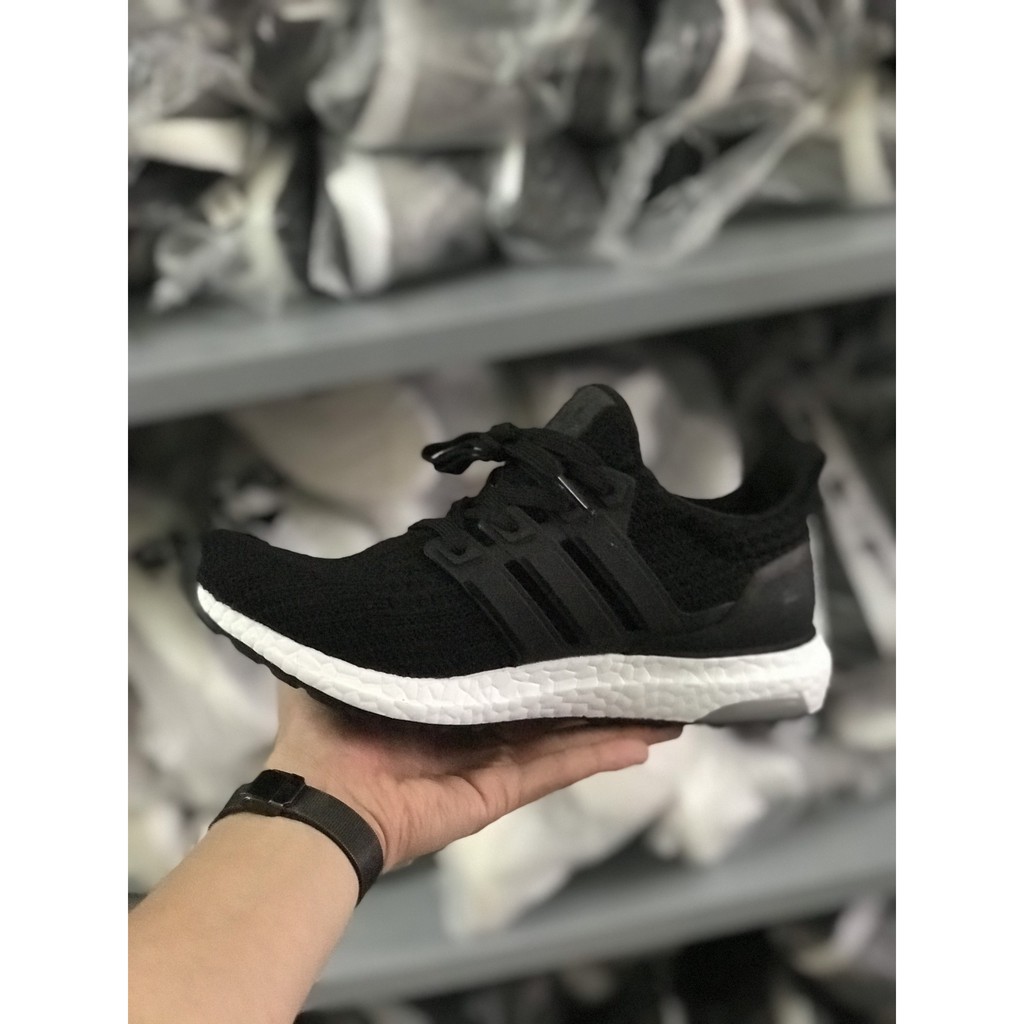 (Ảnh Thật + Freeship) Giày ultra boost đen đế trắng