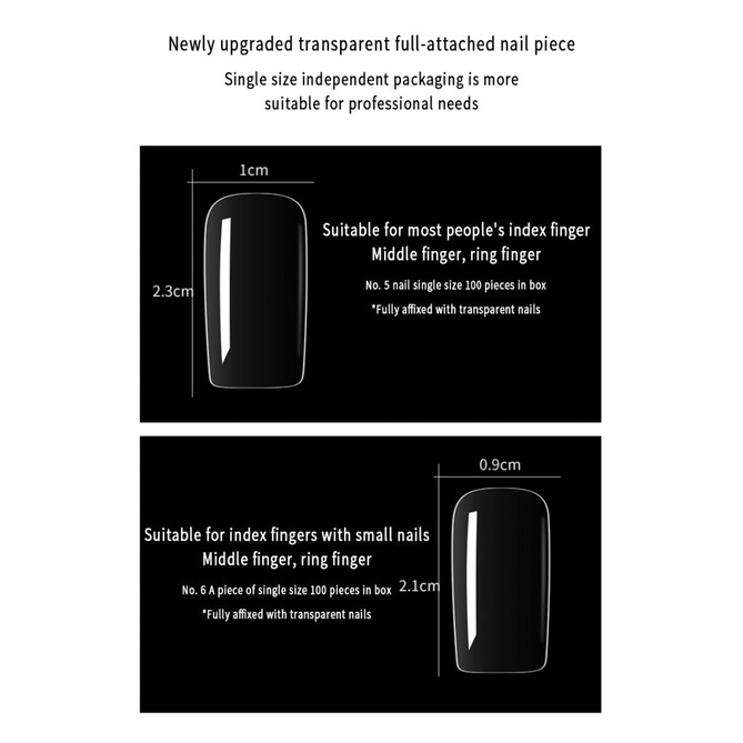 Móng tay giả siêu mỏng trong suốt có thể tháo rời tiện dụng | BigBuy360 - bigbuy360.vn