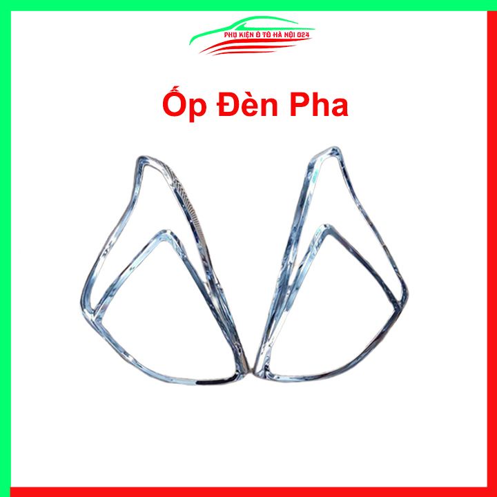 Ốp viền đèn pha hậu mạ crom Grand I10 Hatchback 2014-2021 chống trầy trang trí bảo vệ xe