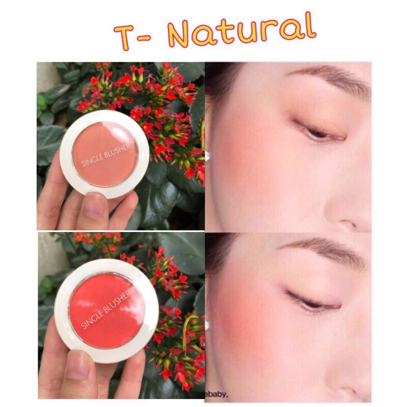 Phấn Má 🍃FREESHIP🍃 Má Hồng Seammul Single Blusher Hàn Quốc Tone Màu Trẻ Trung 7g