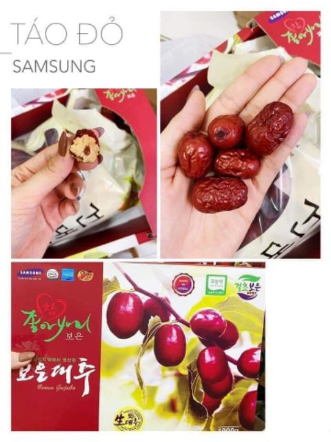 [Xả kho]Táo đỏ Hàn Quốc sấy khô Loại 1 (Tặng kèm túi) | BigBuy360 - bigbuy360.vn