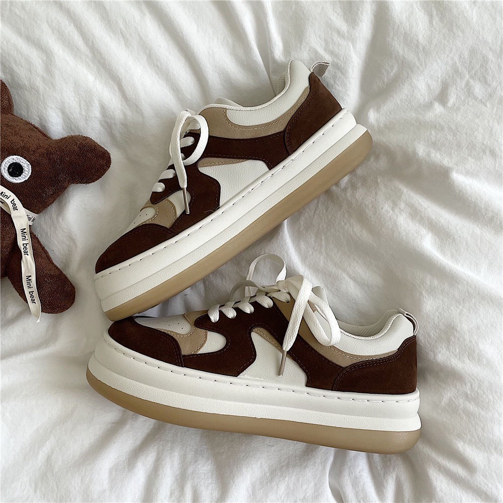 Giày sneaker thể thao ulzzang đế bánh mì phong cách Hàn Quốc