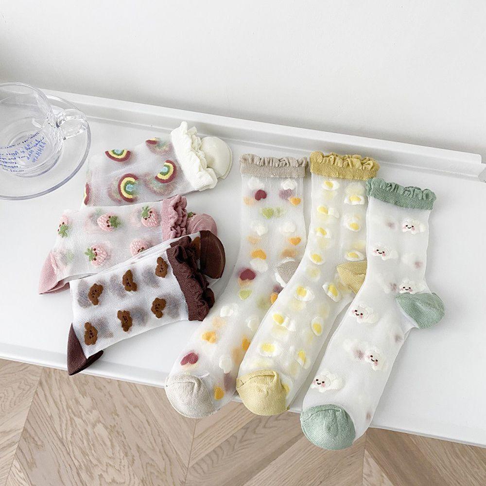 Vớ Lưới Màu Cầu Vồng Kiểu Công Chúa Thời Trang Mùa Hè Cho Bé Gái