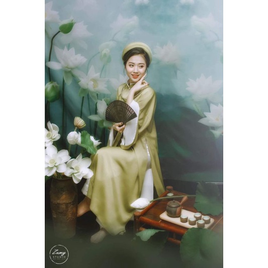phông cảnh đầm sen (loại liền chân sàn)