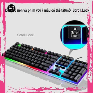 Bàn phím giả cơ chuyên game cao cấp g21 led 7 màu