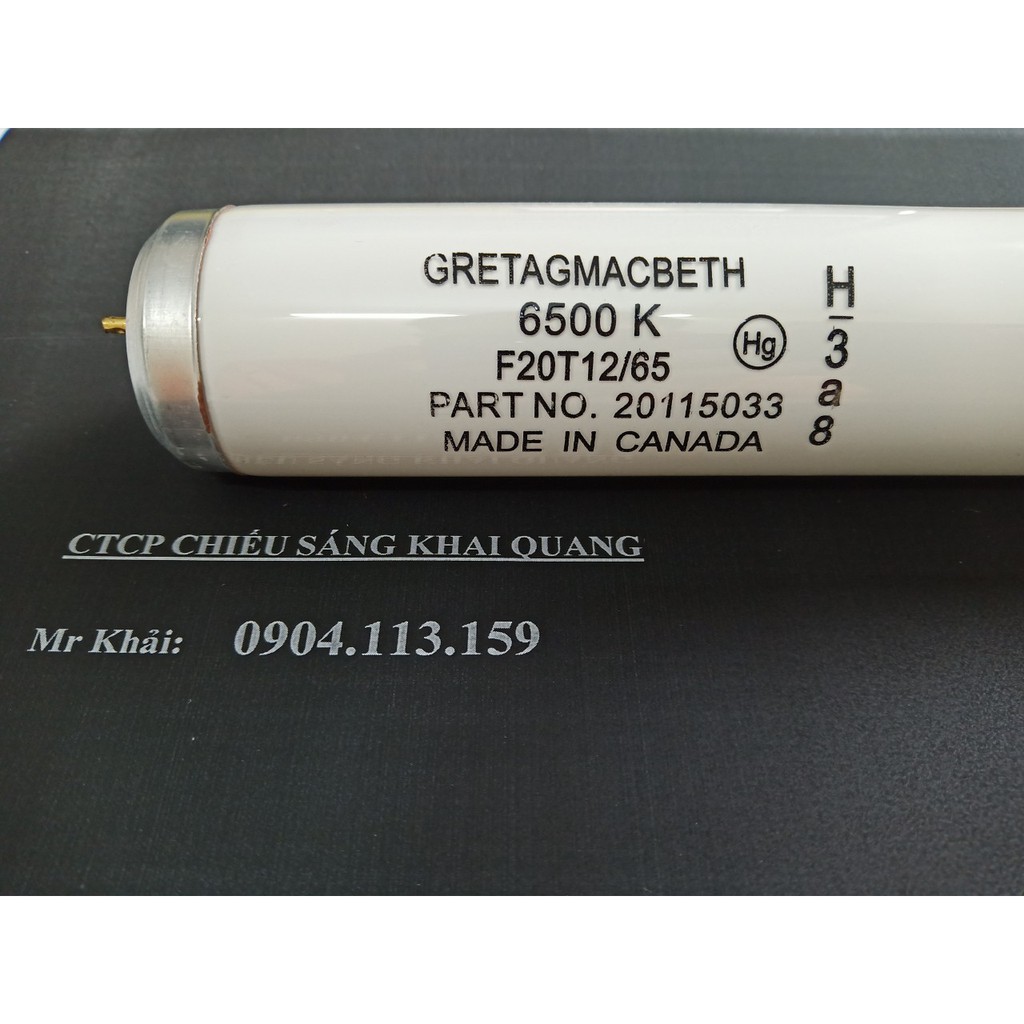 (SALE) Bóng đèn so màu D65 GRETAGMACBETH 6500K F20 T12/65