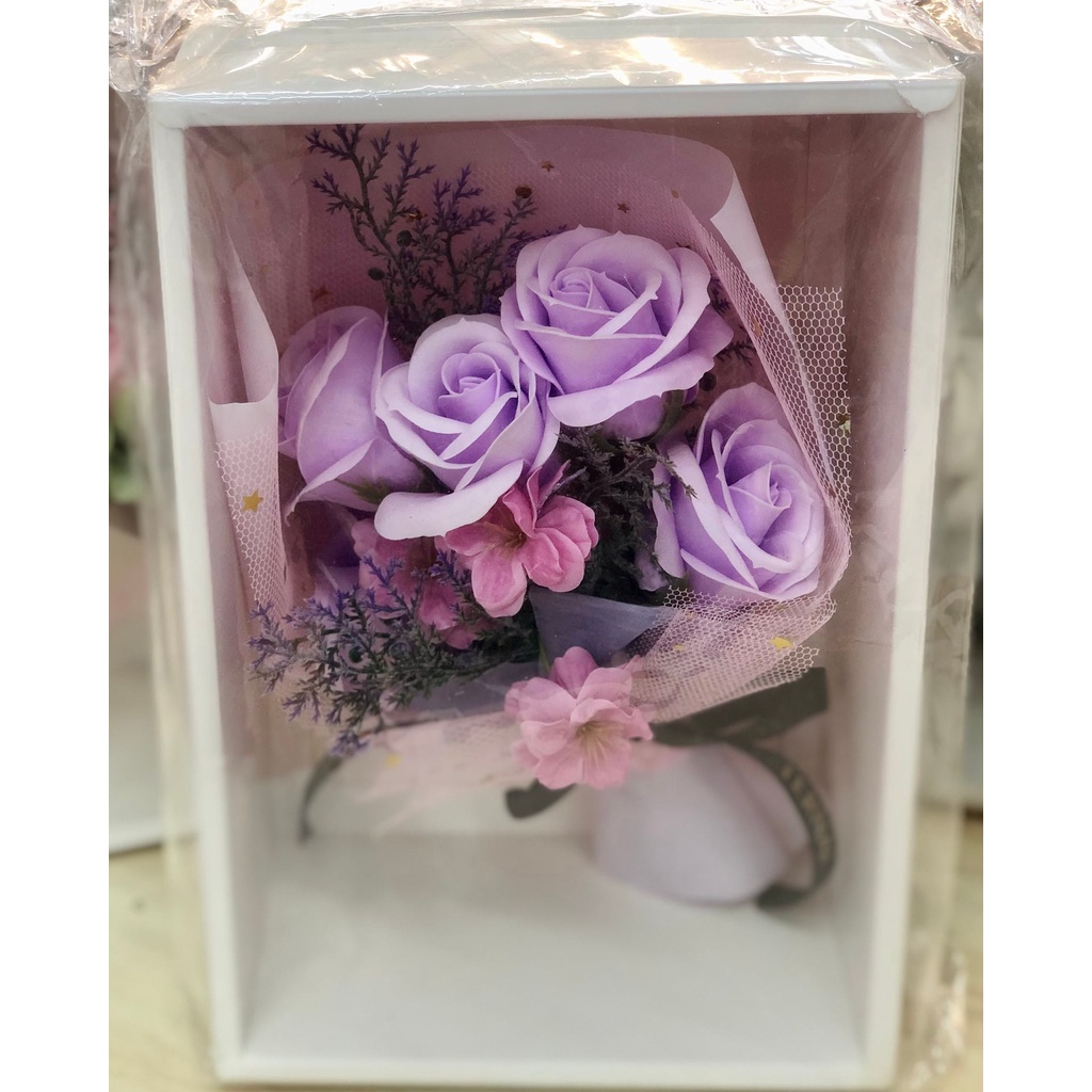 Bó 5 hồng sáp - Kèm Túi - Thiệp - Quà Tặng dành cho ngày đặc biệt