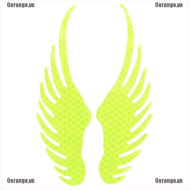 MT Safety Warning Reflective Car Sticker Angel Bike Decal Sticker Motorbike wing BH