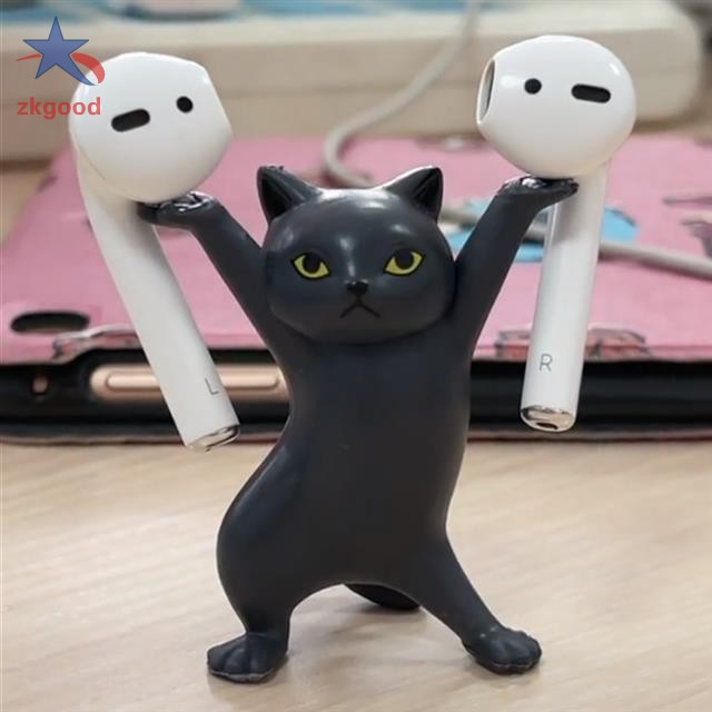 Set 5 Mô hình mèo bưng quan tài dễ thương xinh xắn dùng để bàn trang trí