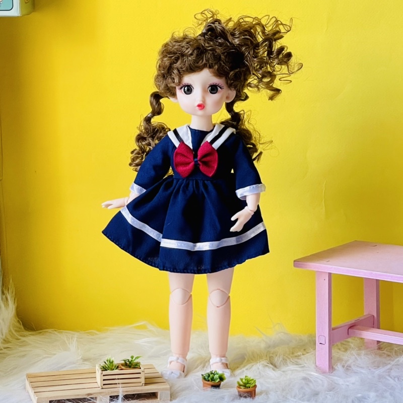 Set đồ chơi búp bê 30cm có khớp dễ thương đồ chơi quà tặng sinh nhật xinh xắn cho bé gái