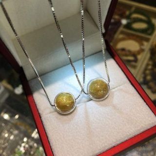 Dây chuyền bạc mix đá thạch anh tóc đủ màu